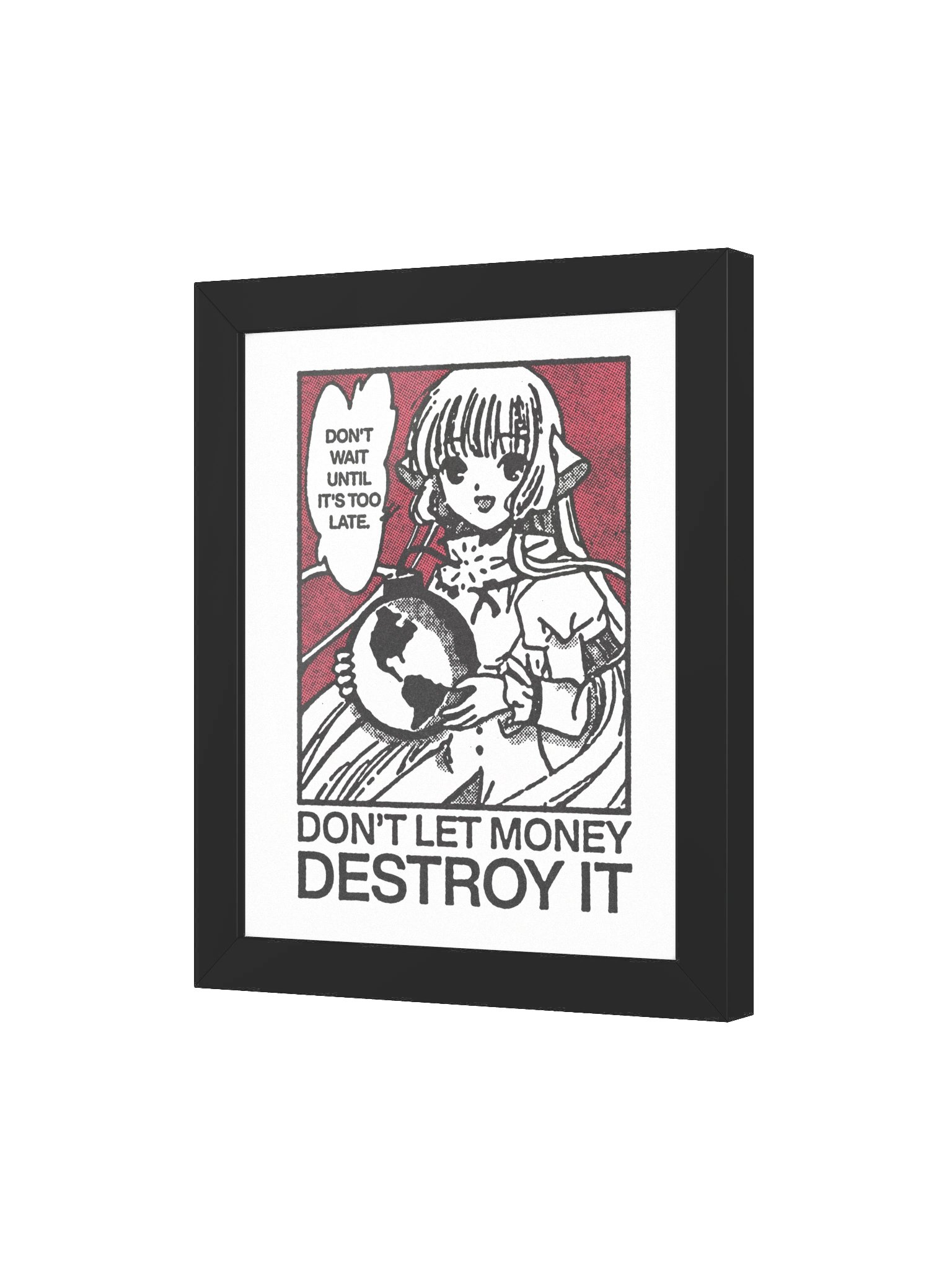 DON'T LETS THE MONEY ! Framed Print. product image (3)
