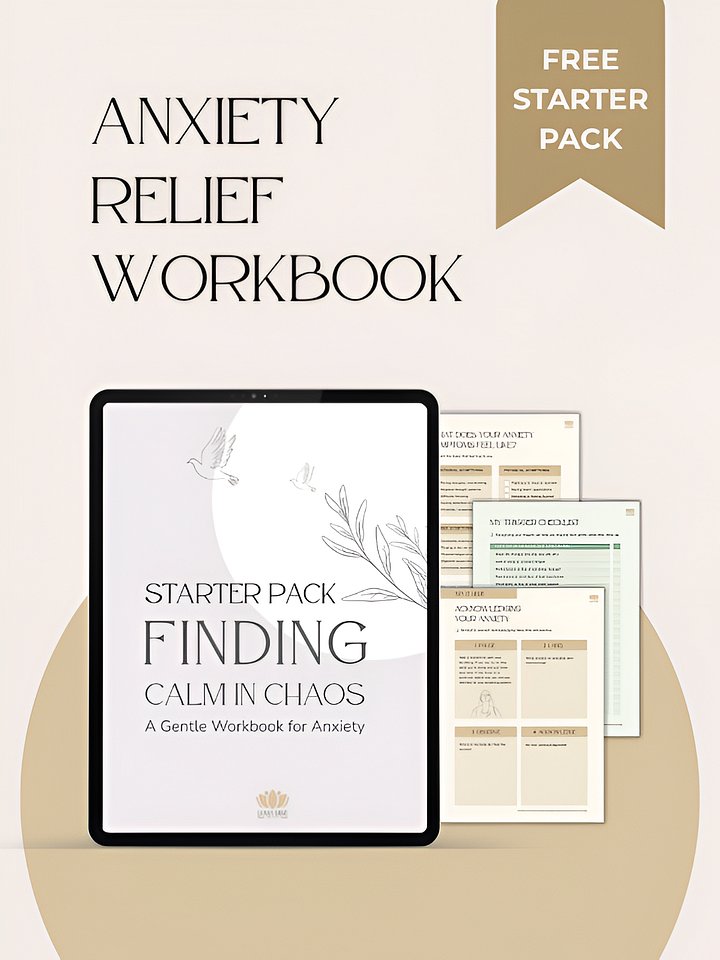 Free Starter Pack: Finding Calm in Chaos - Guided Anxiety Workbook for Adults product image (1)