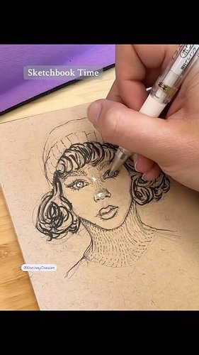 Sketchbook Vid.
I’m going to try and remember to record my sketchbook sessions! Here’s a quick little portrait I added recent...