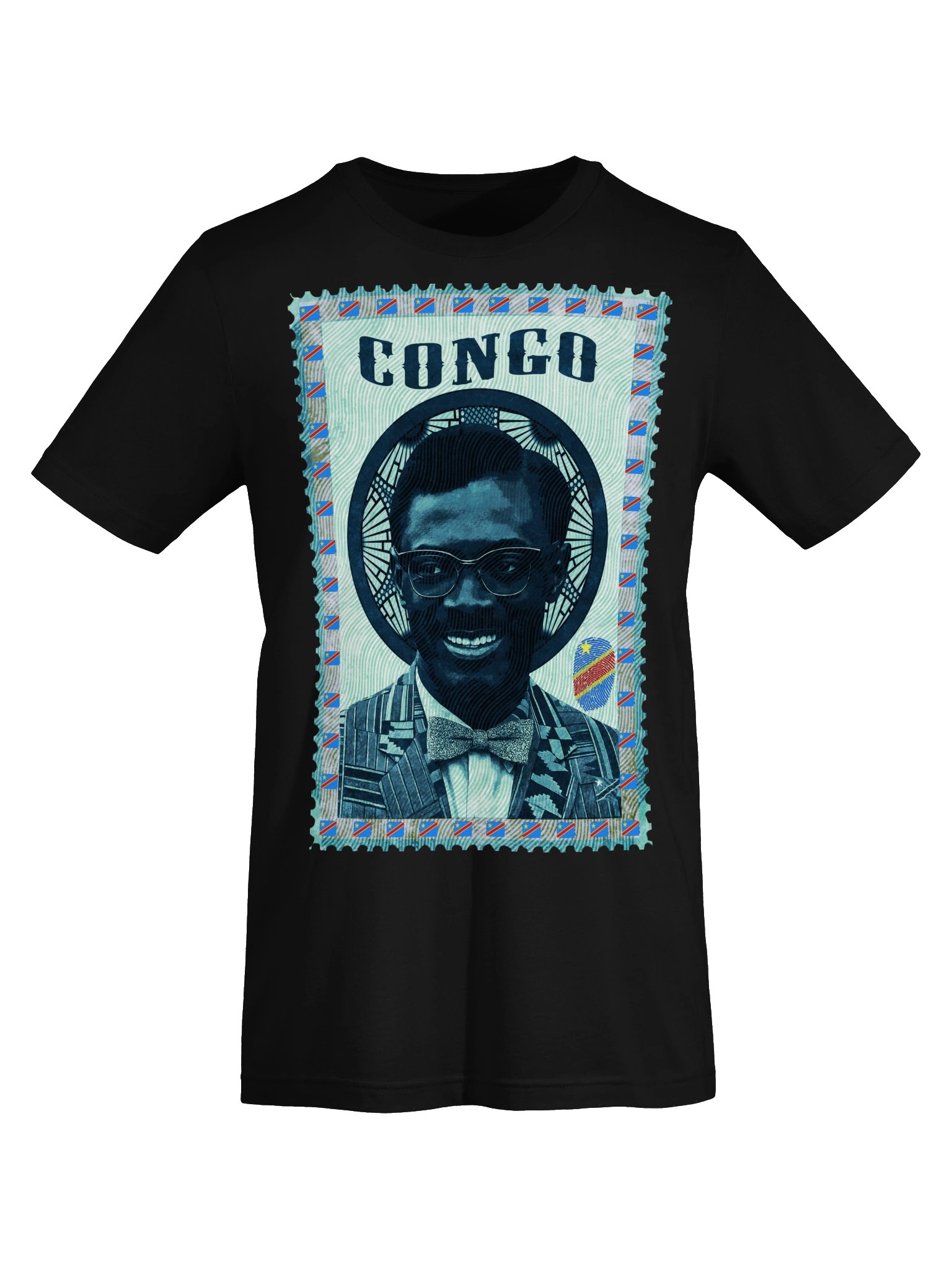 Patrice Lumumba Vintage Postage Stamp T-Shirt | Congo Independence Tee | Pan-African art product image (6)