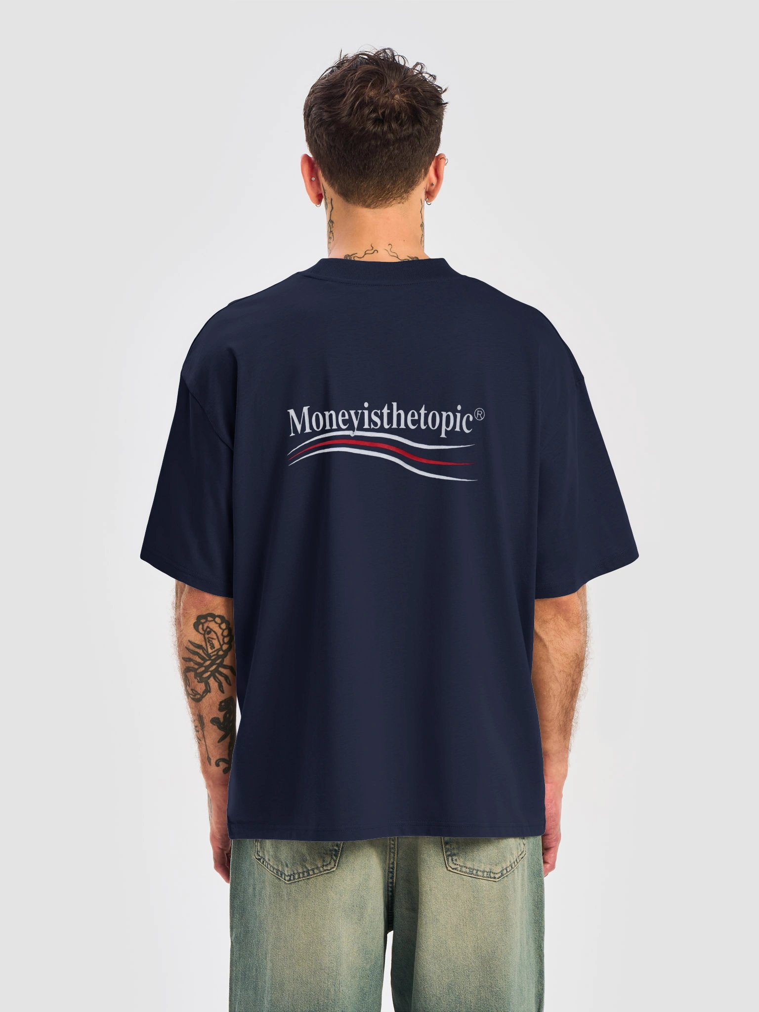 Moneyisthetopic Oversized Hi-Neck Tee UNISEX product image (6)