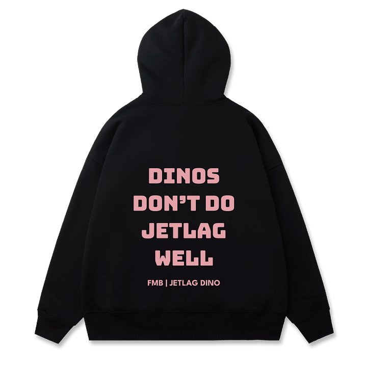 FMB JETLAG DINO 經典帽T (粉) product image (2)