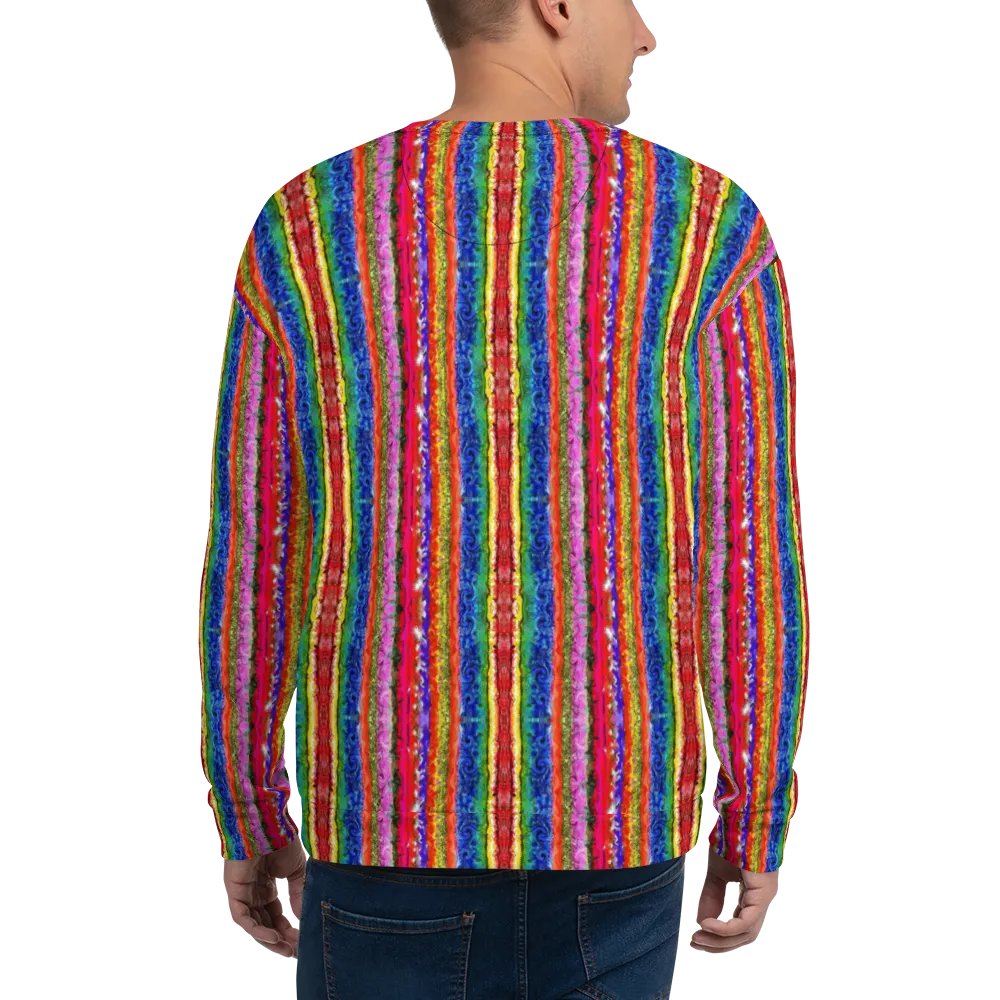 Boho colorful Stripes Unisex Sweatshirt product image (6)