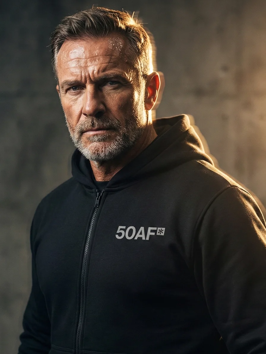 50AF™ Zip Hoodie (Steel Gray) product image (1)