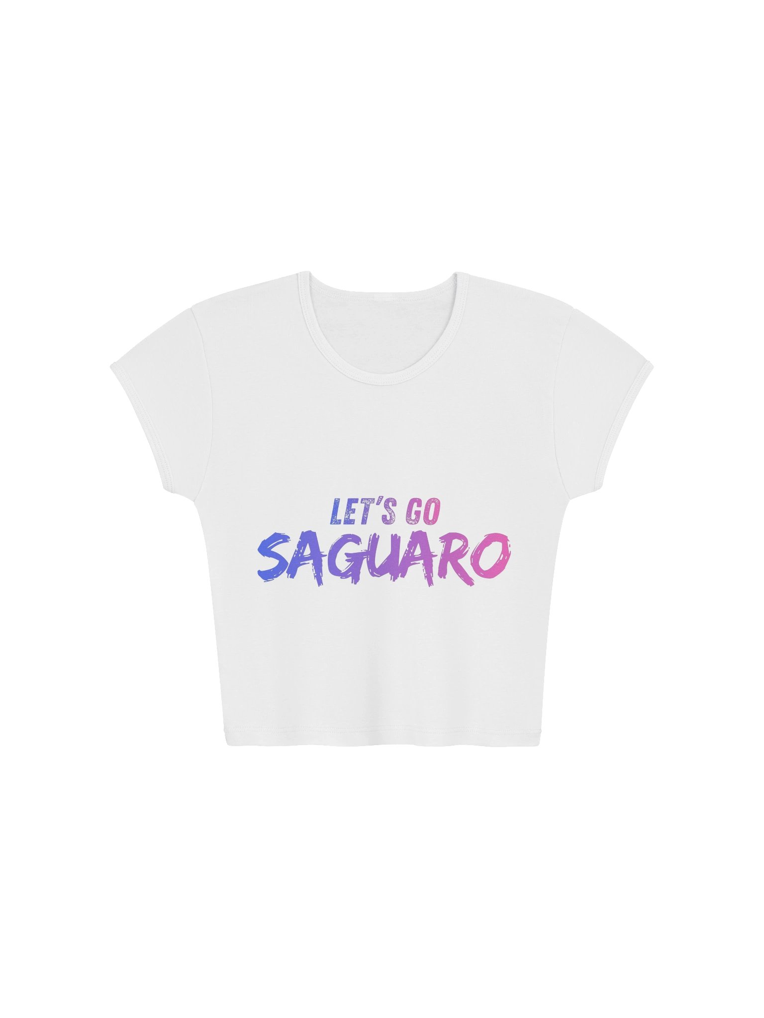 Let’s Go Saguaro Color Splash Crop Tee product image (4)