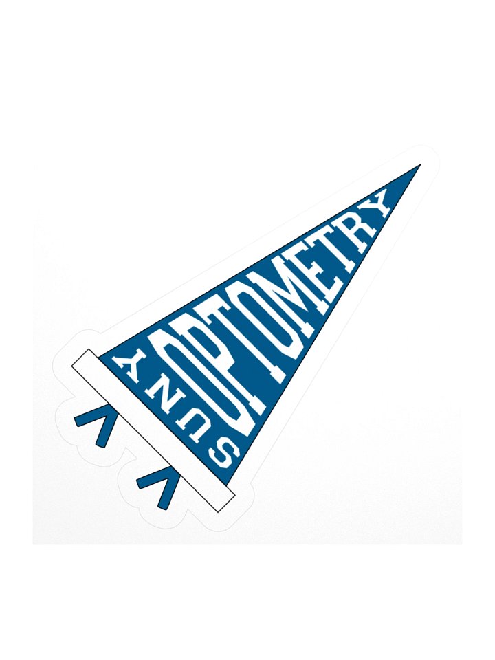 SUNY Optometry - College Pennant Vinyl Sticker product image (1)