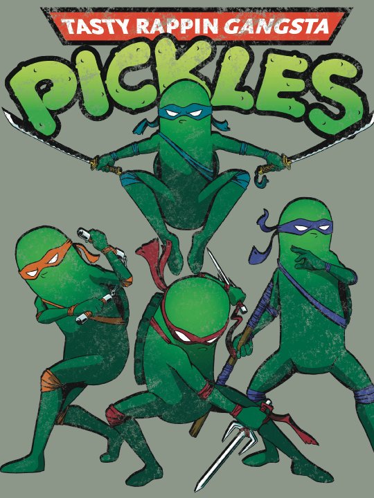 Tasty Rappin Gangsta Pickles Tee product image (2)