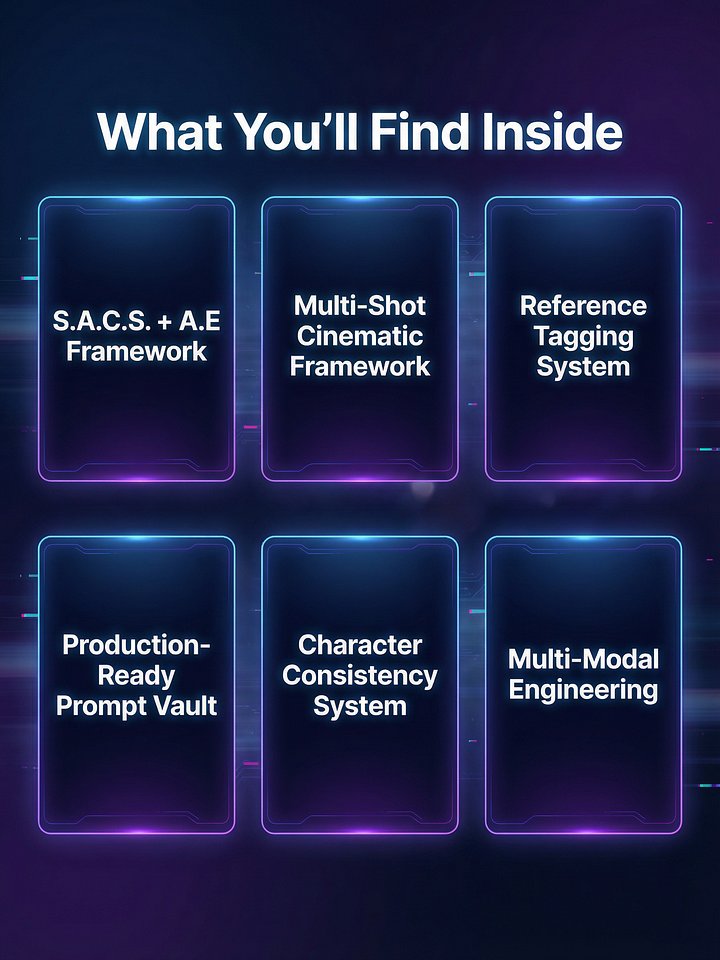 Seedance 2.0 Complete Prompt Guide | Expert Workflows, Cinematic Frameworks & Prompts Pack product image (2)