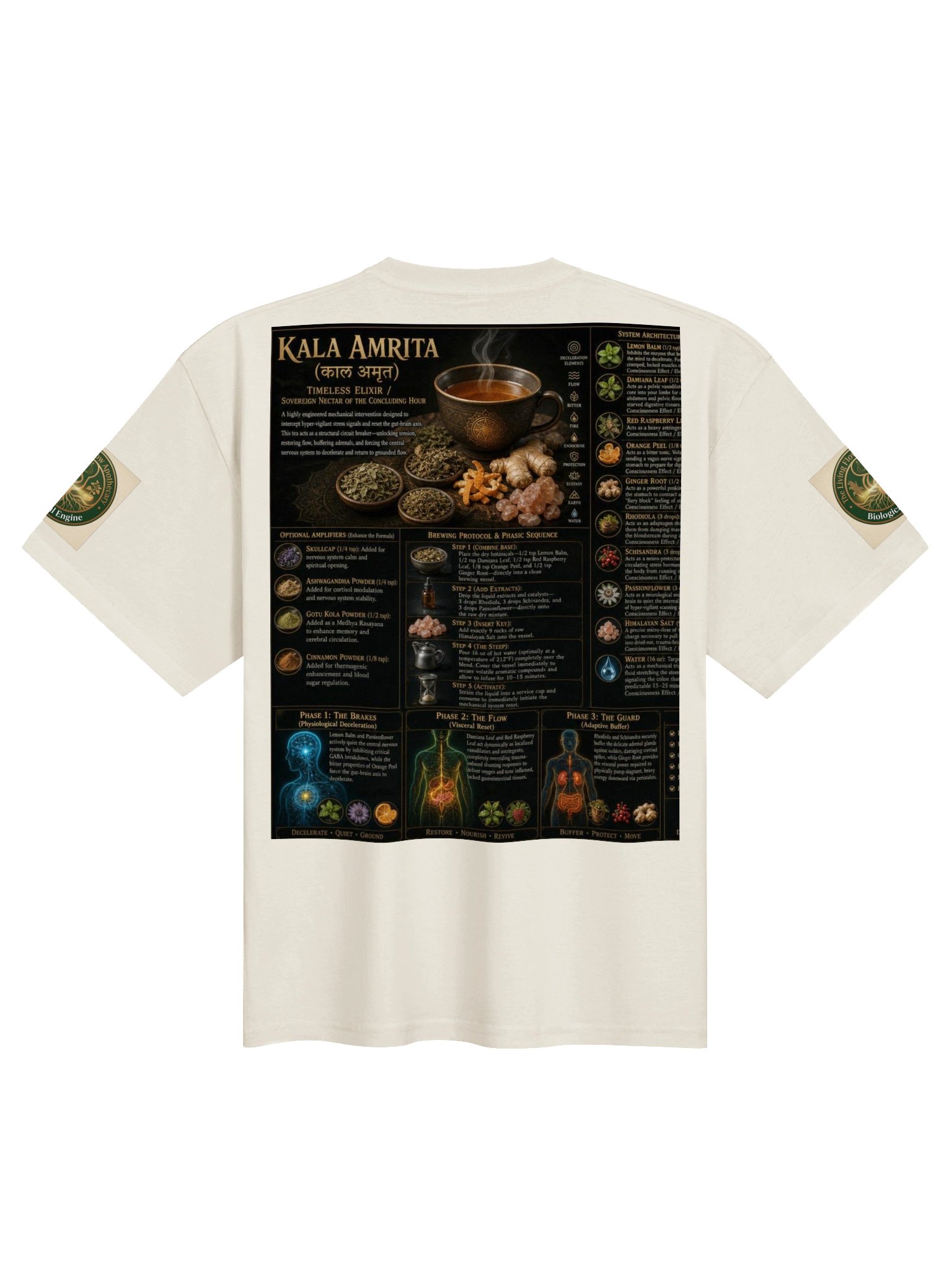 Kala Amrita Herbal Tea Poster Tee product image (2)