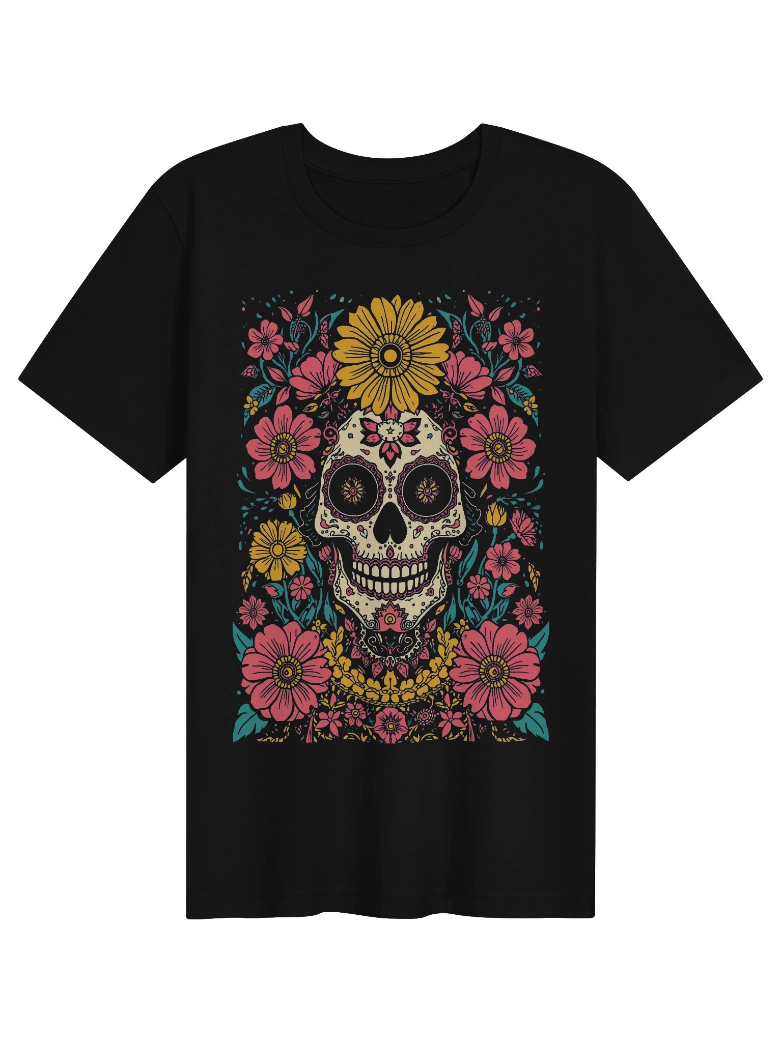 Ornate Sugar Skull Supersoft Tee product image (1)