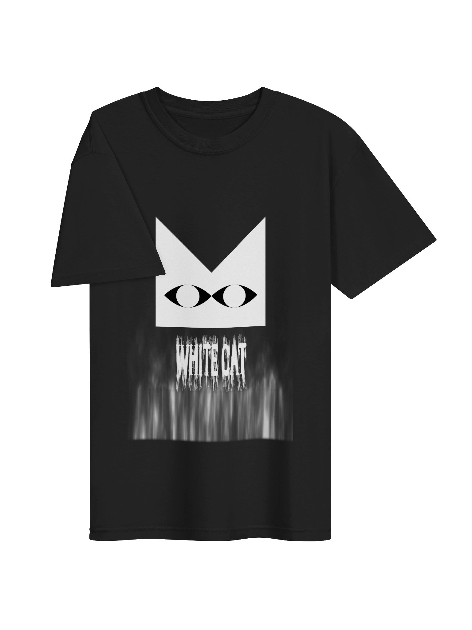 White cat T-shirt product image (3)
