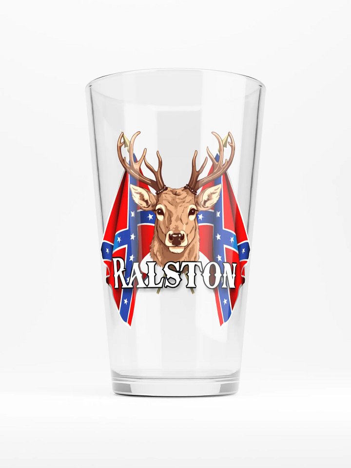 "Ralston" Last Name Rebel Redneck Deer - Shaker Pint Glass product image (1)