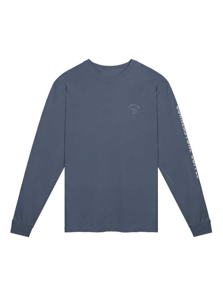 WHITE LOGO BASIC LONG SLEEVE product image (1)