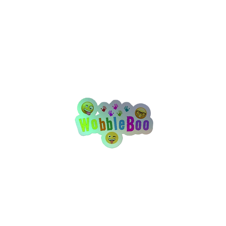 WobbleBoo Holographic Sticker Sheet - Smile & Shine Collection product image (2)