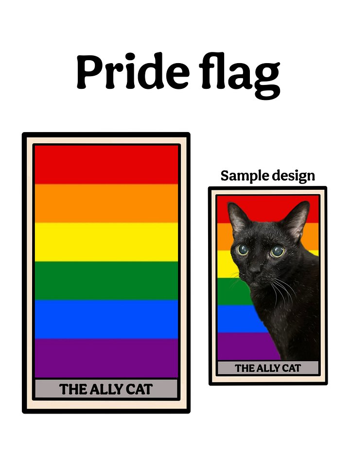 Custom digital artwork: The Ally Cat product image (2)