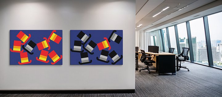 Hats Off! - 2 large canvas prints product image (1)