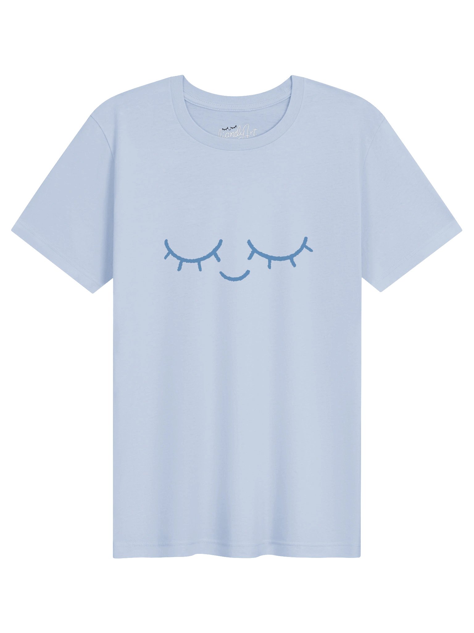 Diandyart logo blue t-shirt product image (2)