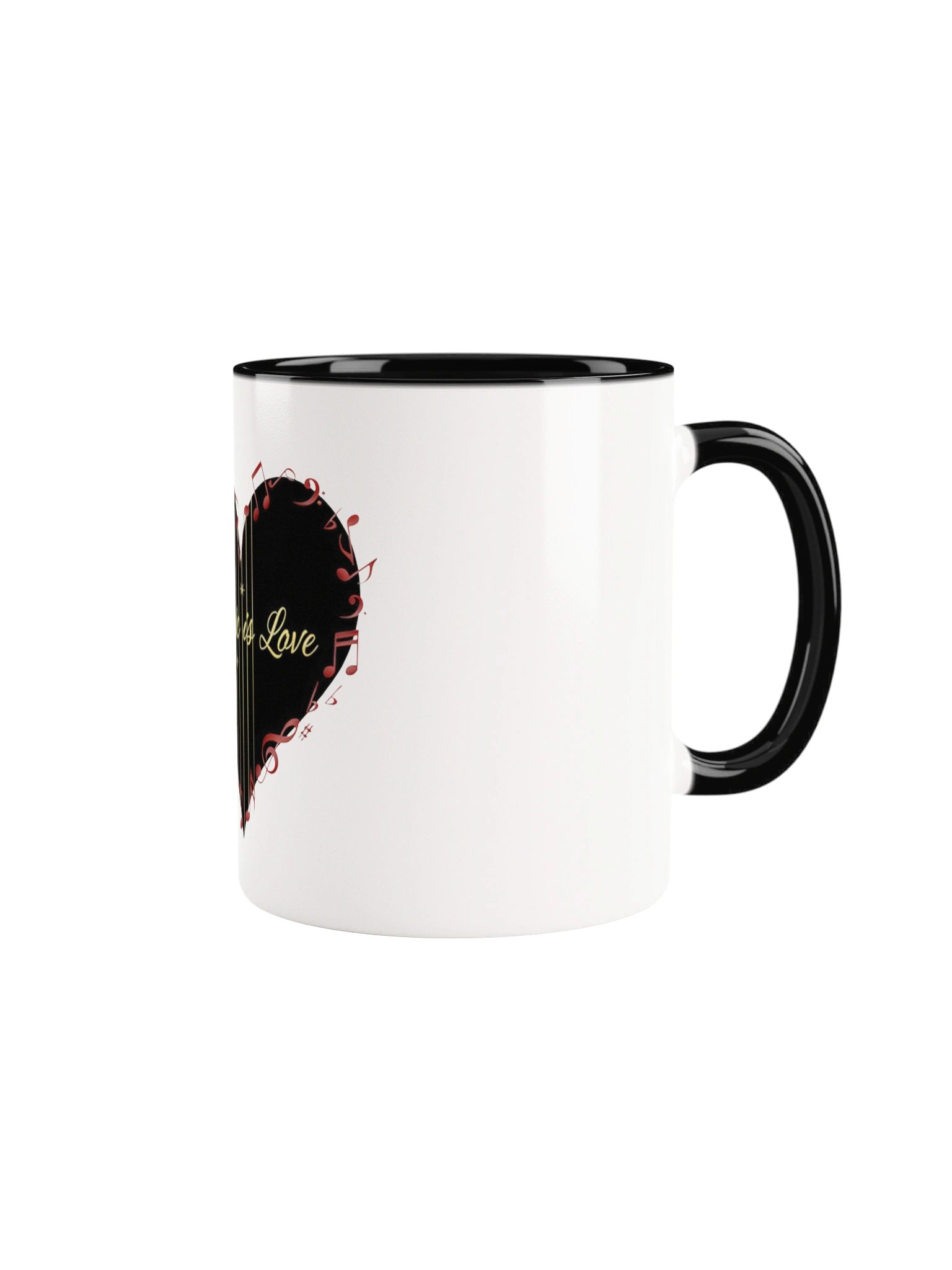 Music Is Love Heart Mug product image (1)