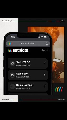 SetSlate is an upcoming, all encompassing, film production app for film and video crews. Budgets, schedule, shot lists, call ...