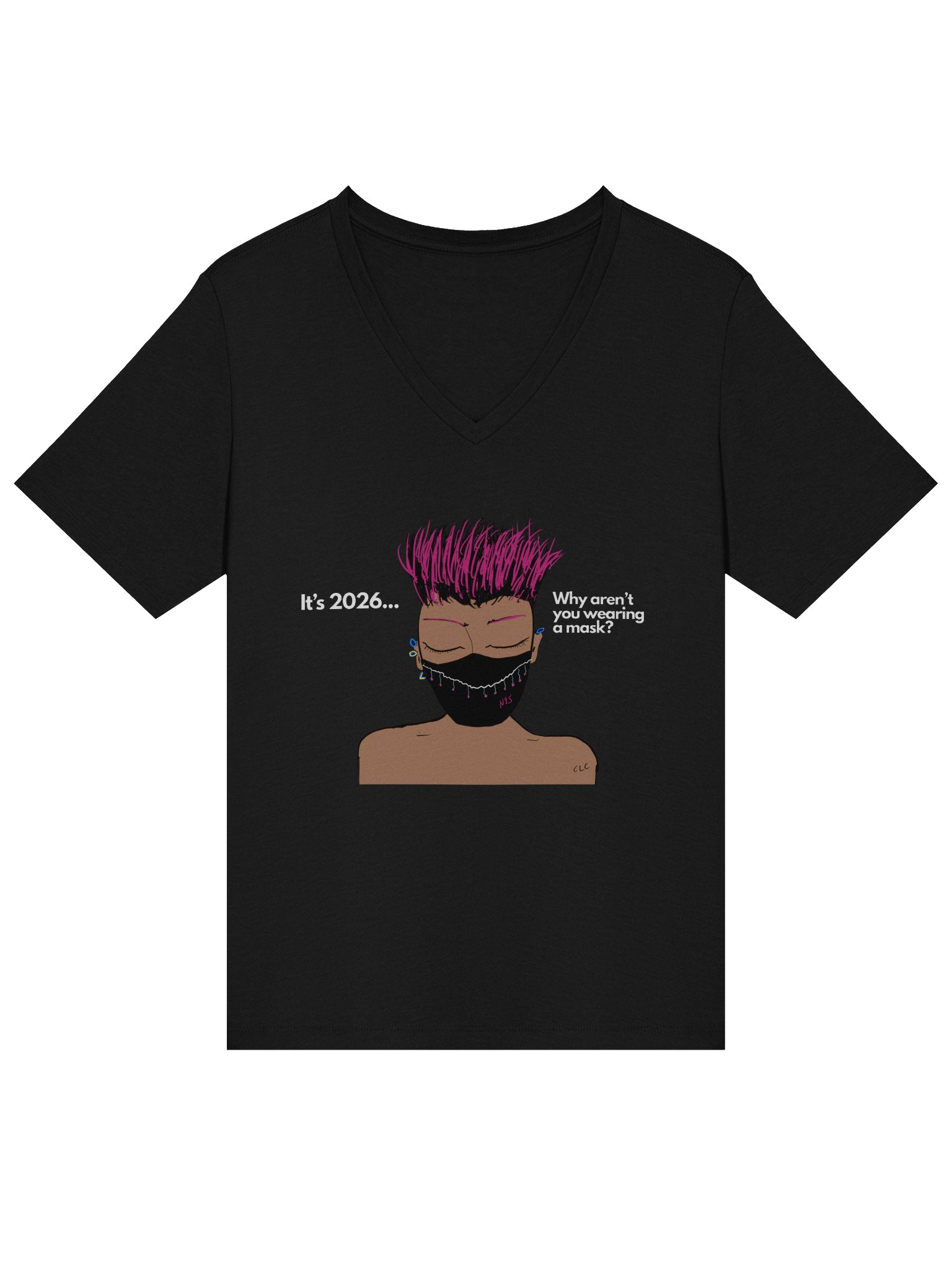 The Real Question v-neck tee product image (13)