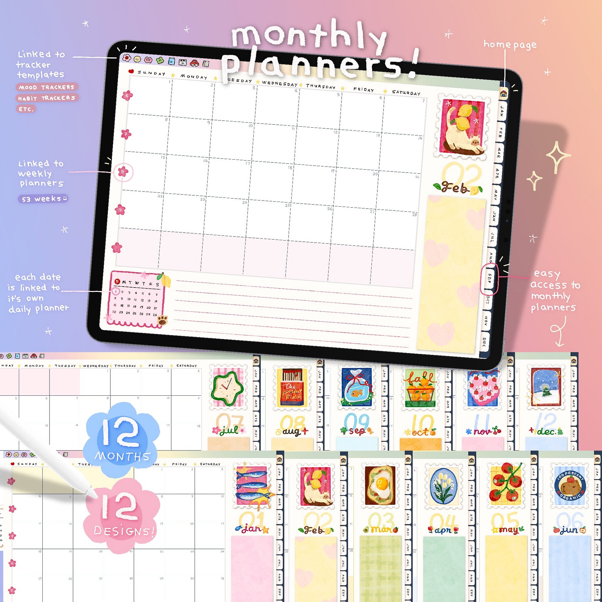 IXLOGO Digital Planner 2026 – All-in-One Hyperlinked Planner | ixlogo