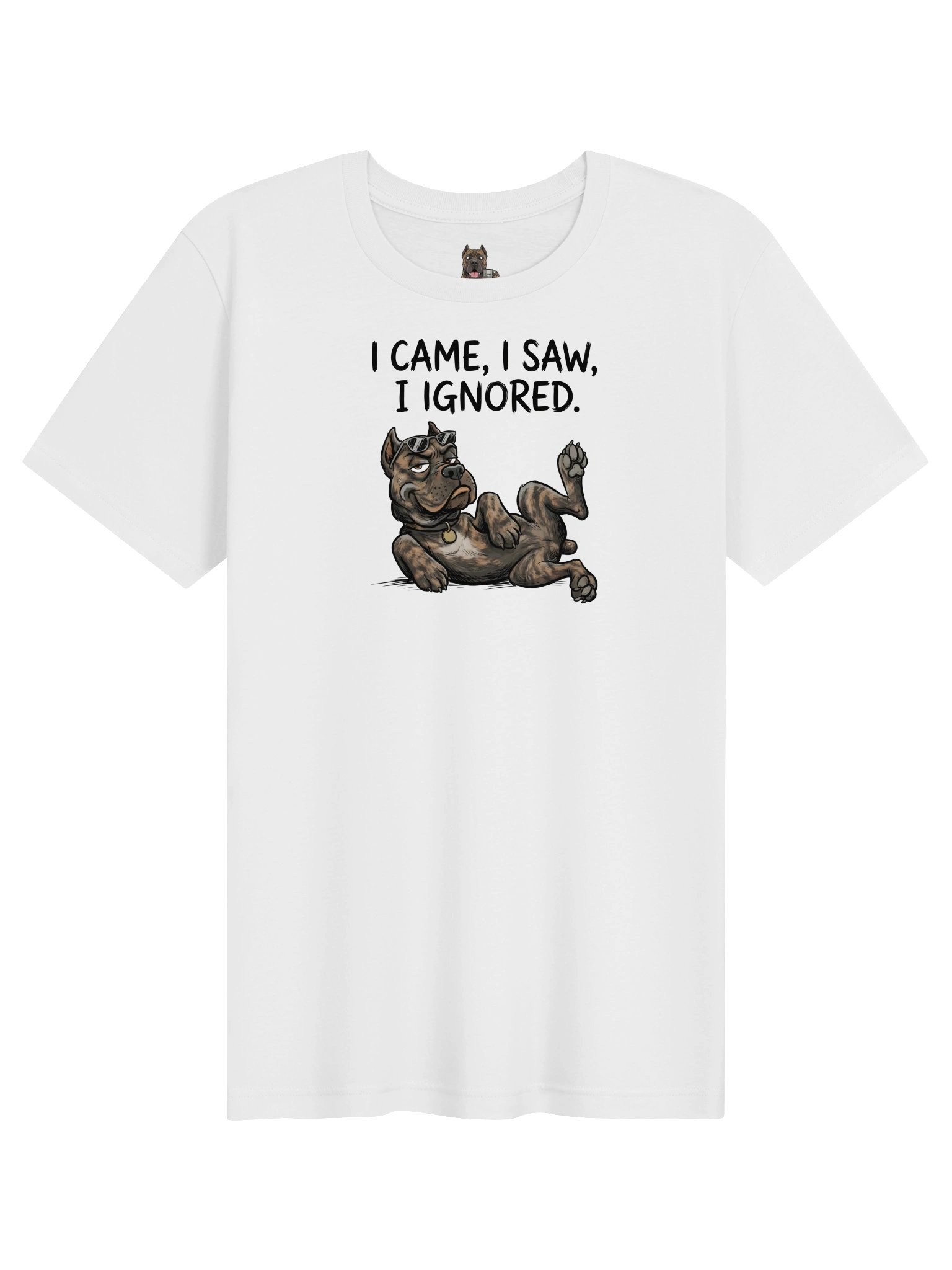 I Came, I Saw, I Ignored Cane Corso Shirt – Funny Dog Graphic Tee product image (1)