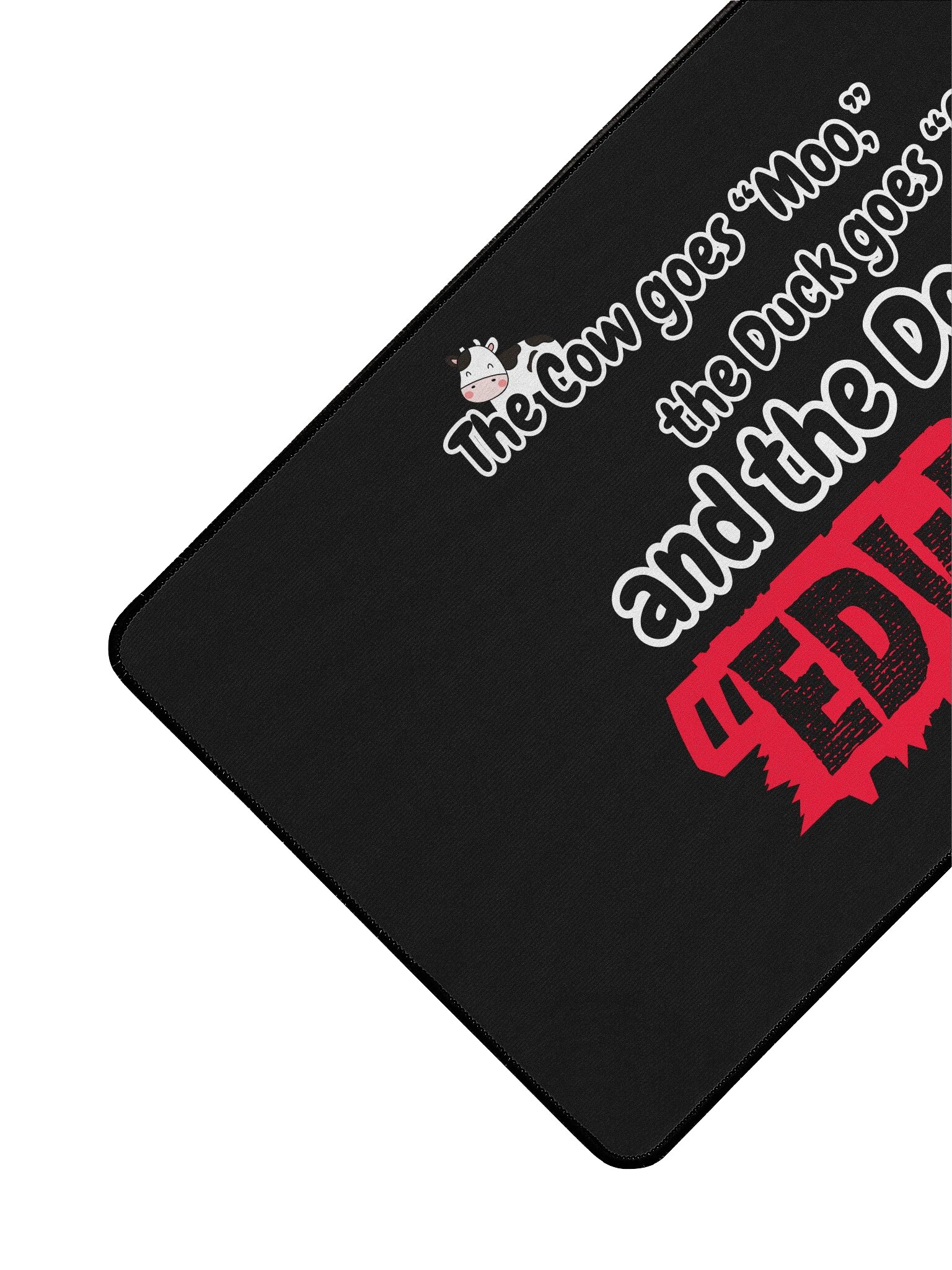 The Cow Goes Moo Deskmat (15.5×31.5) product image (3)