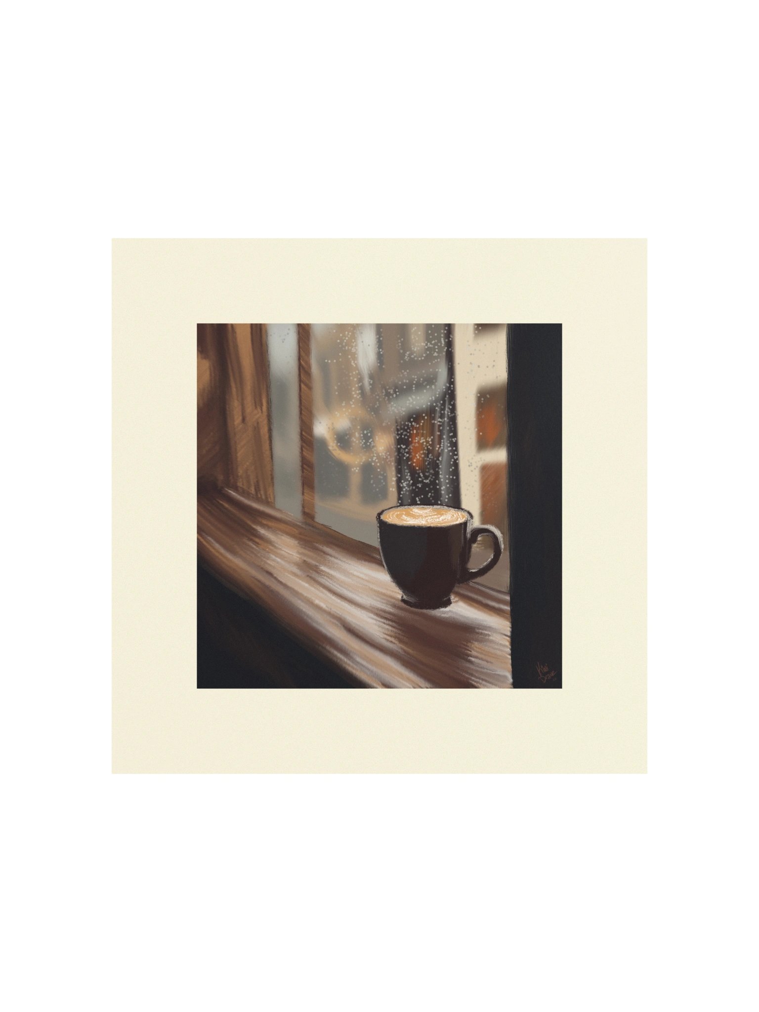 Latte on a rainy fall day product image (2)