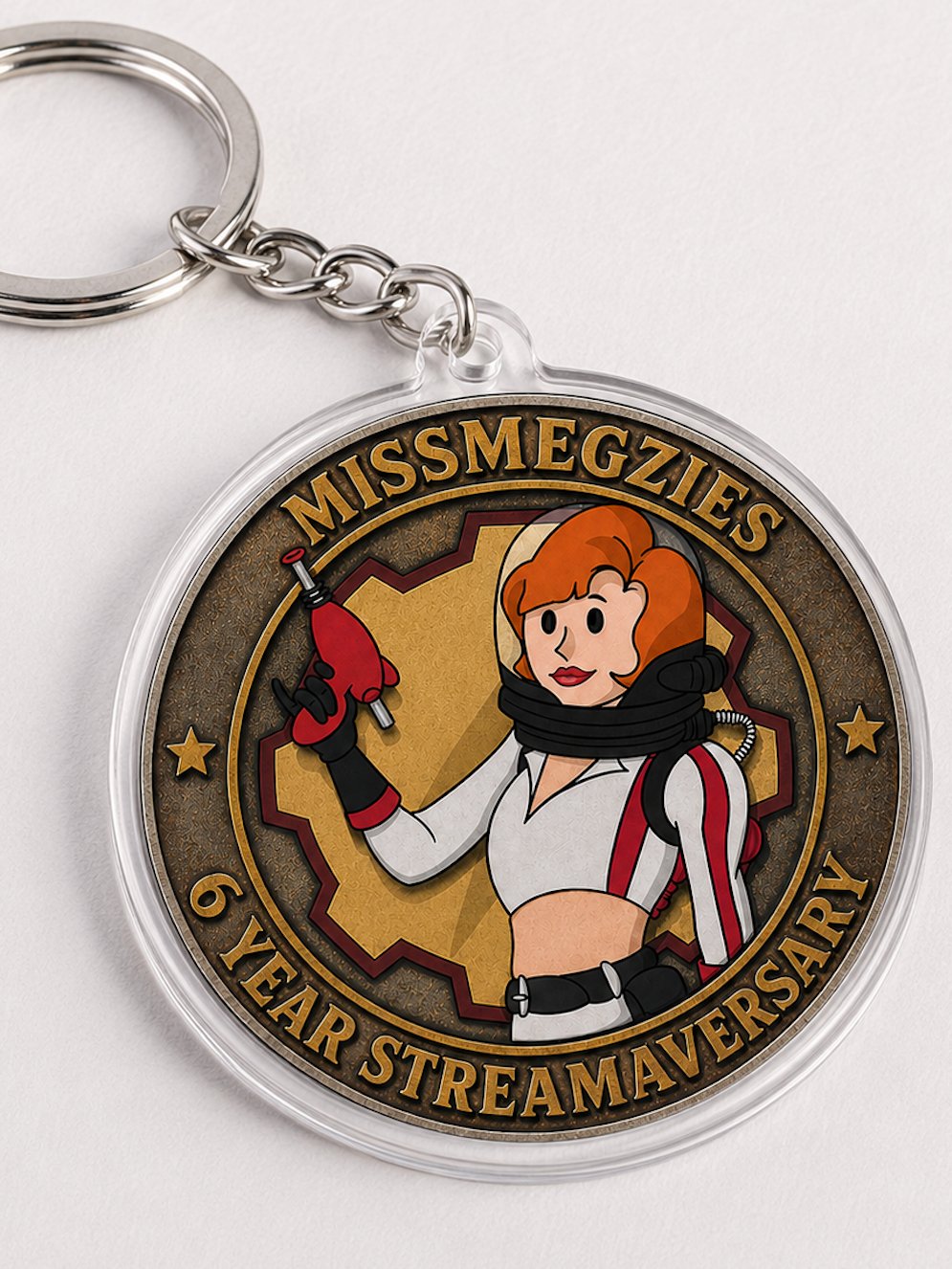 Limited Edition | 6 Year Streamaversary | Vault 80085 Key Chain product image (1)