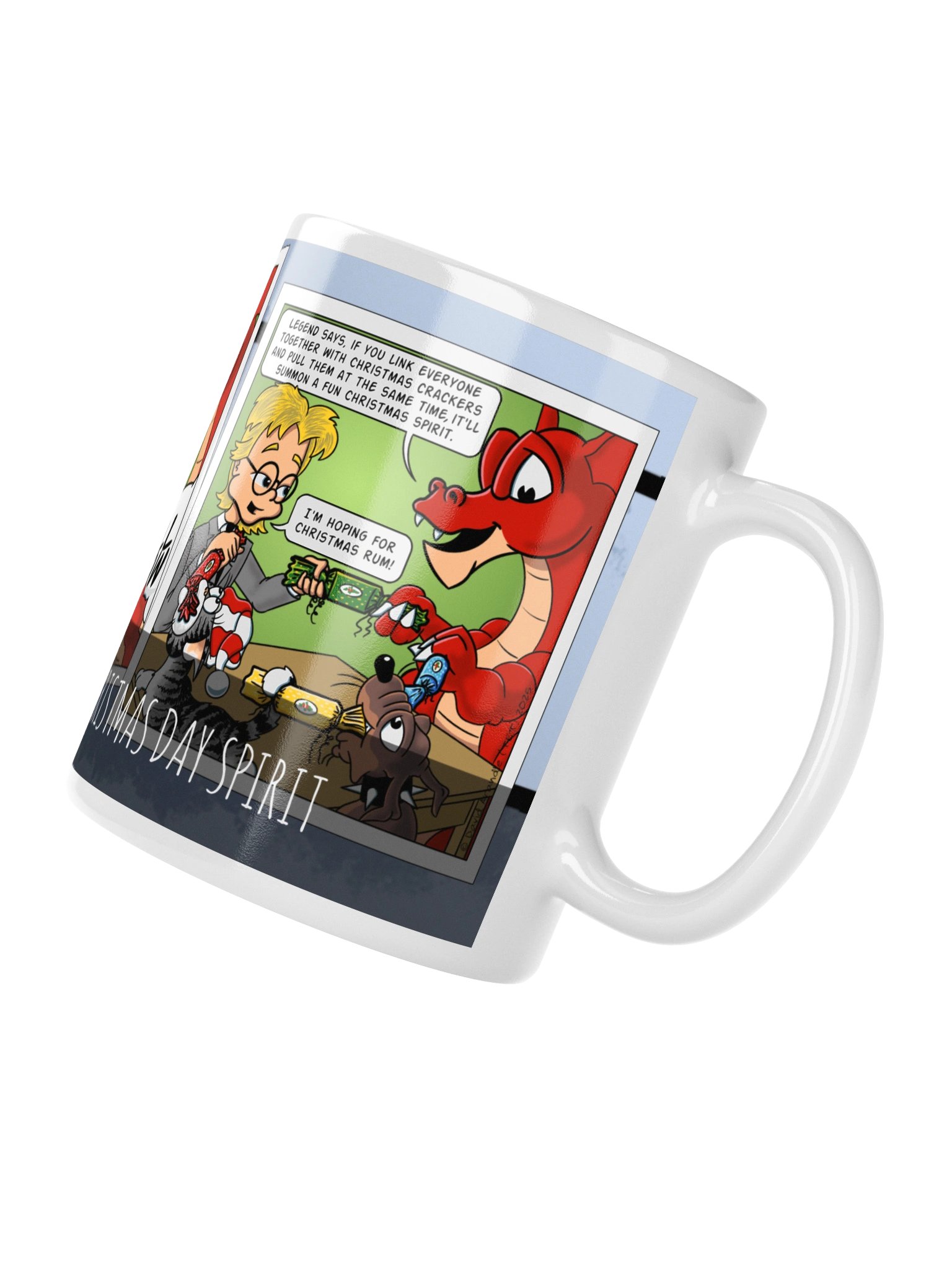 Resident Dragon Comic Christmas Day Spirit Three-Panel Mug product image (4)