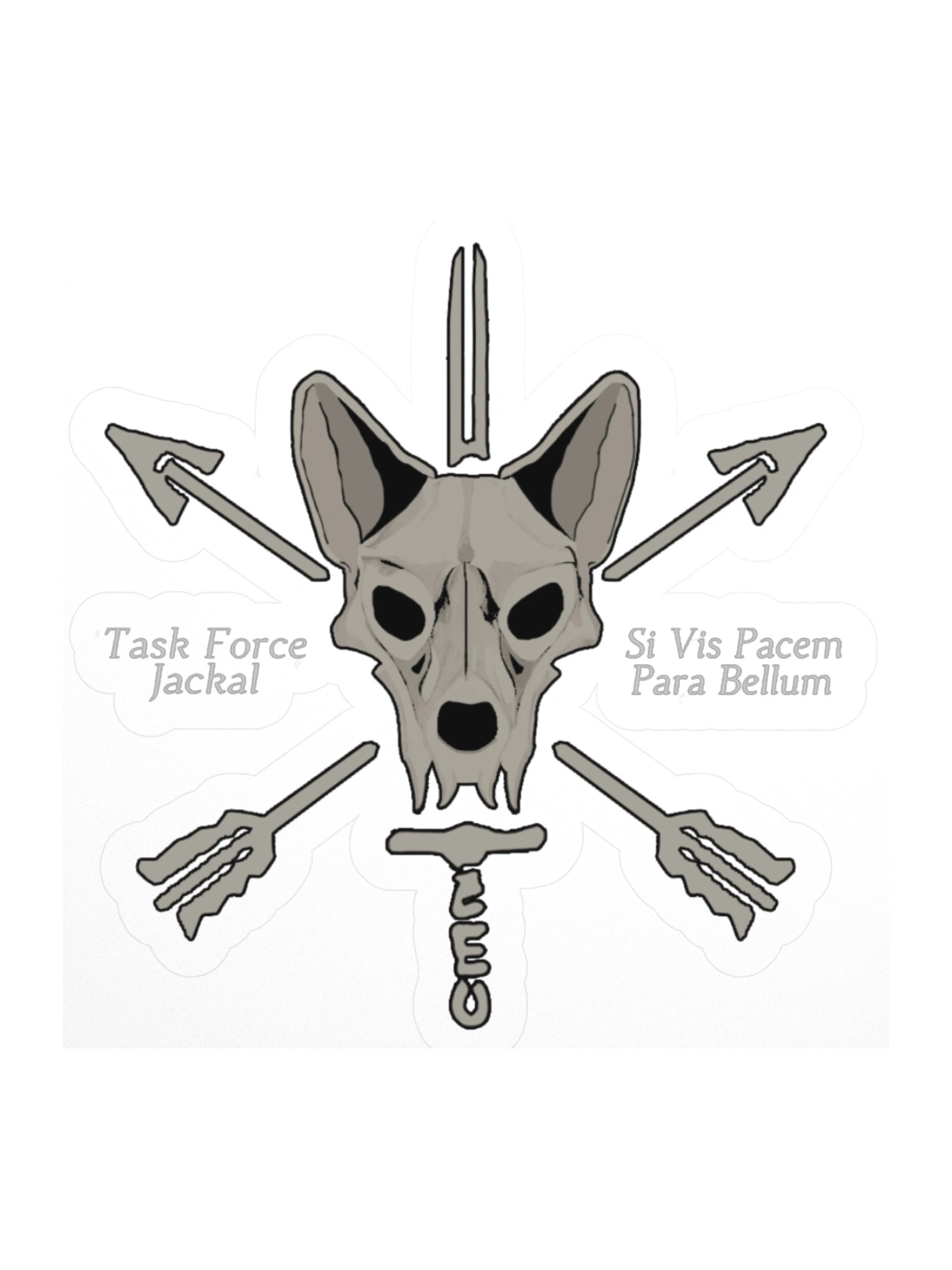 Kiss Cut Stickers - Jackal Head product image (1)