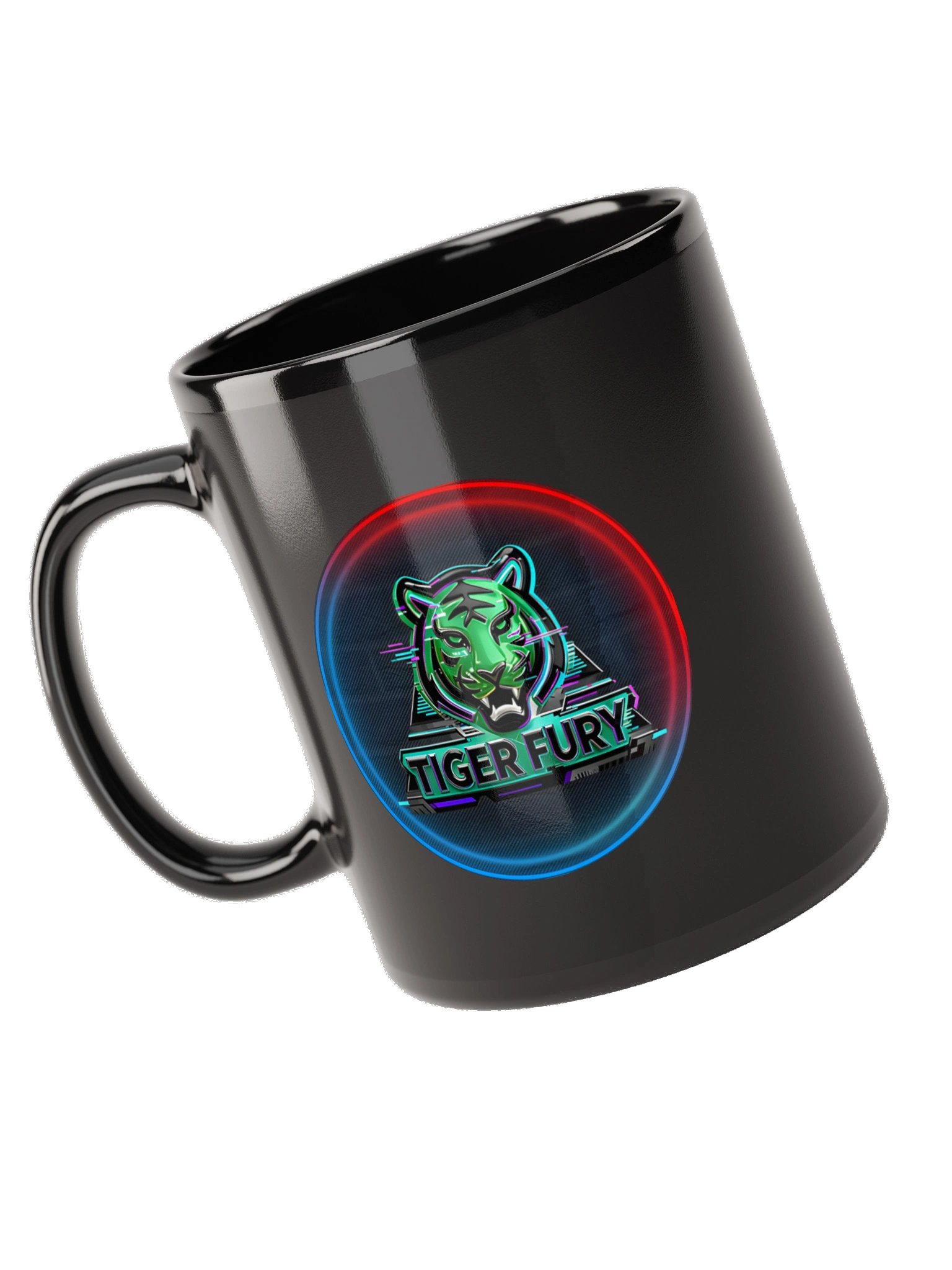 Tiger Fury Neon Logo Mug product image (10)