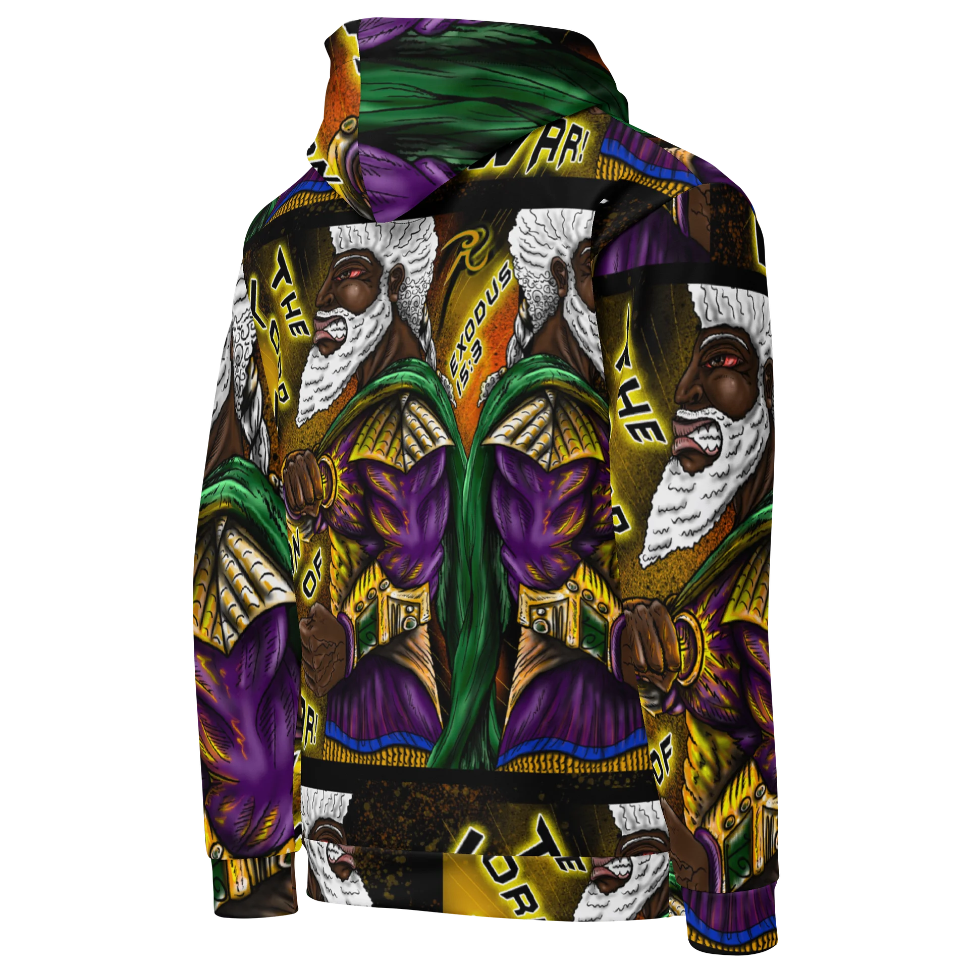 The Lord, A Man of War Pattern Hoodie product image (5)