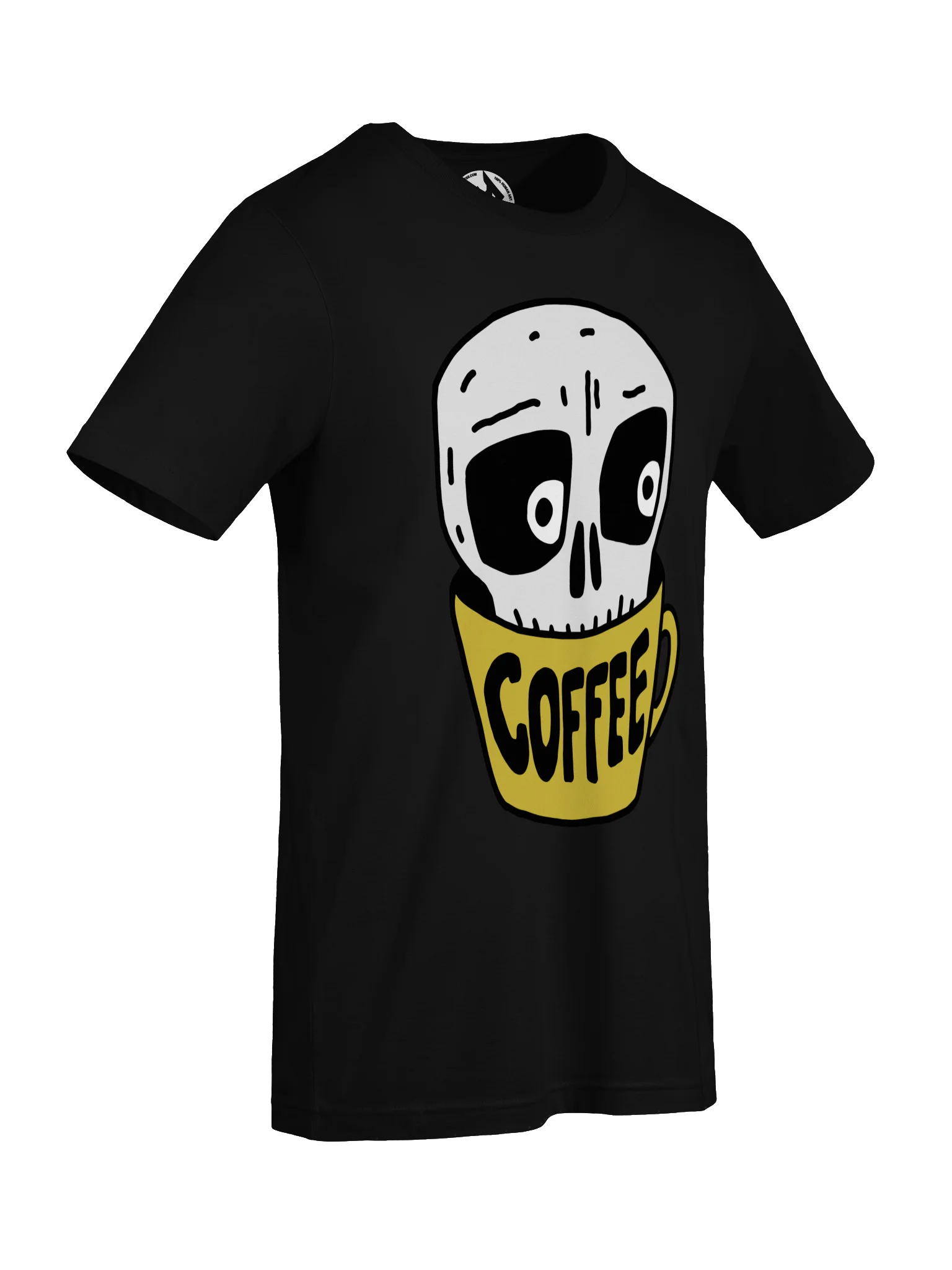 Coffee Skull Cartoon Tee — Bella+Canvas Supersoft product image (26)