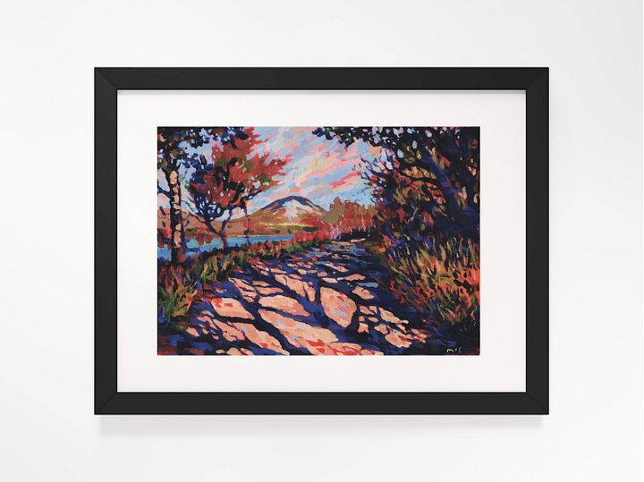 250809 Mount Errigal Poster Print. Framed product image (1)