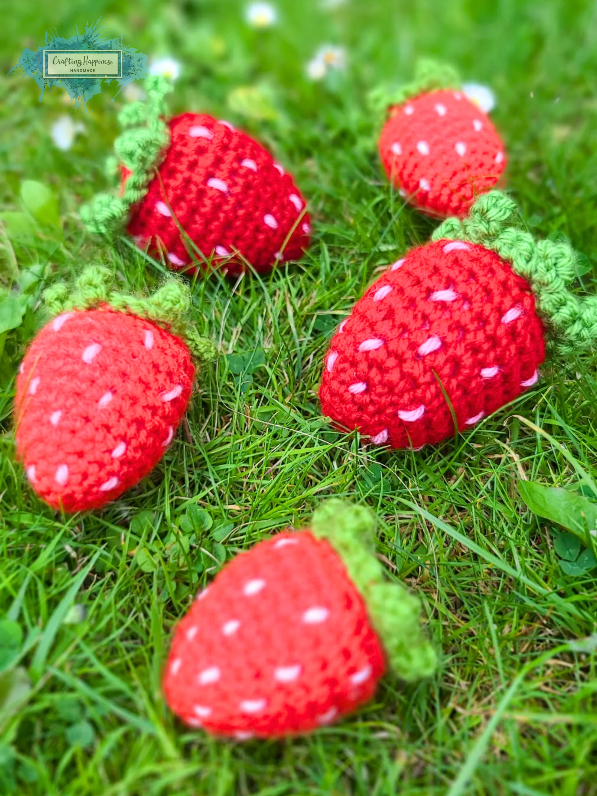 Amigurumi Strawberry Crochet Pattern | Fruit Keychain, Baby Toy (PDF Pattern) product image (1)