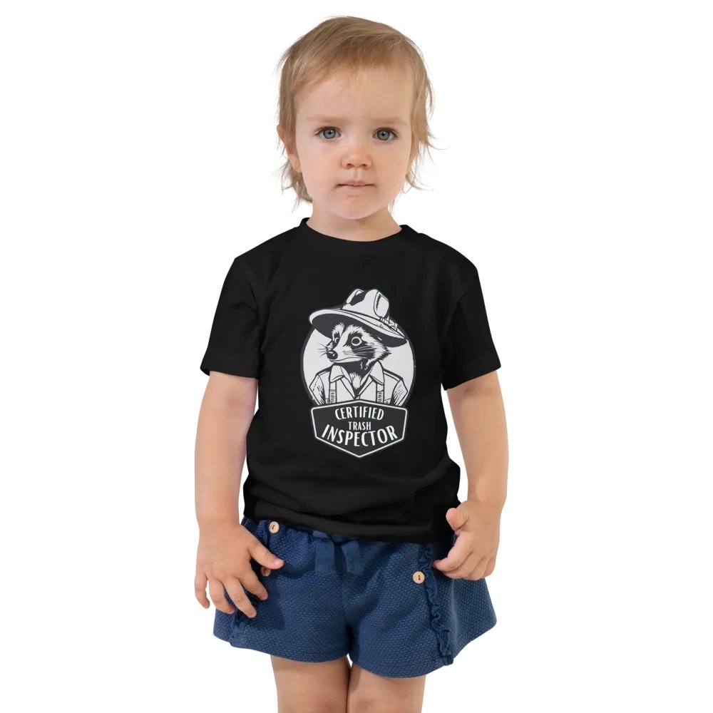 Certified Trash Inspector Raccoon Toddler T-Shirt product image (1)