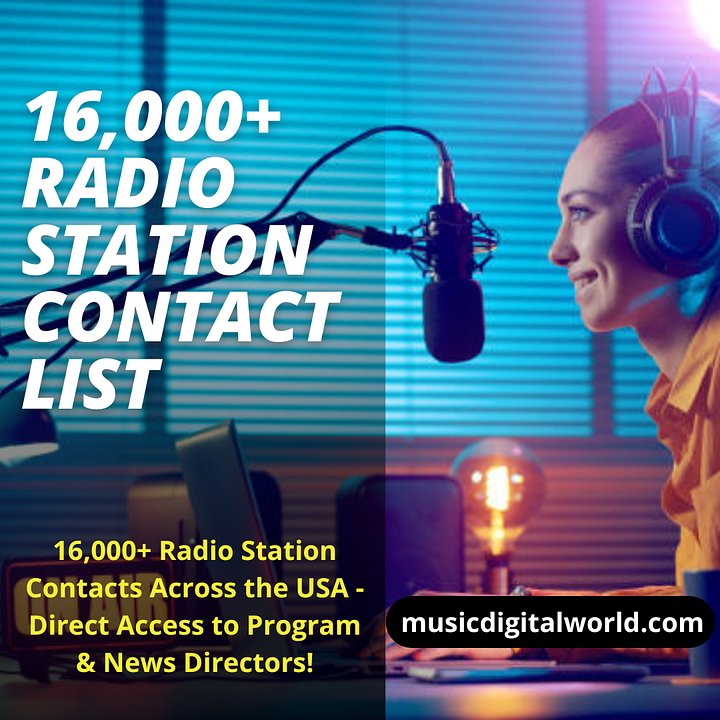 Radio Station Contact List: FM Radio Station Contacts, Live Radio Contact Information product image (1)