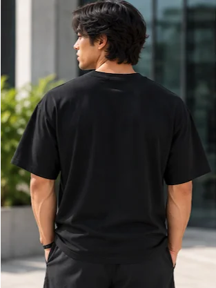 His House Mens Middleweight Oversized T-shirt - Ink Blue/Mushroom by His House
