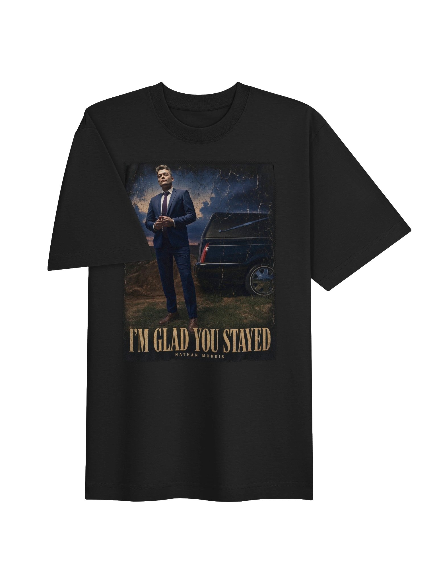 I’m Glad You Stayed Vintage Poster Tee product image (3)