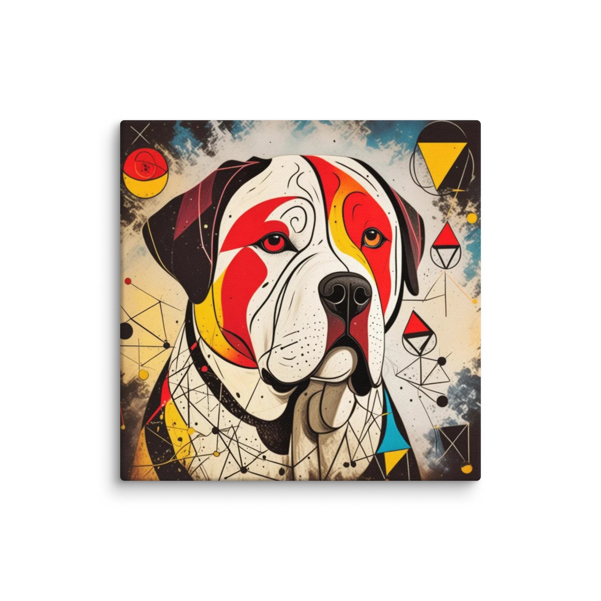 "Miró's Mastiff" - Abstract Canine Canvas Art Print product image (1)