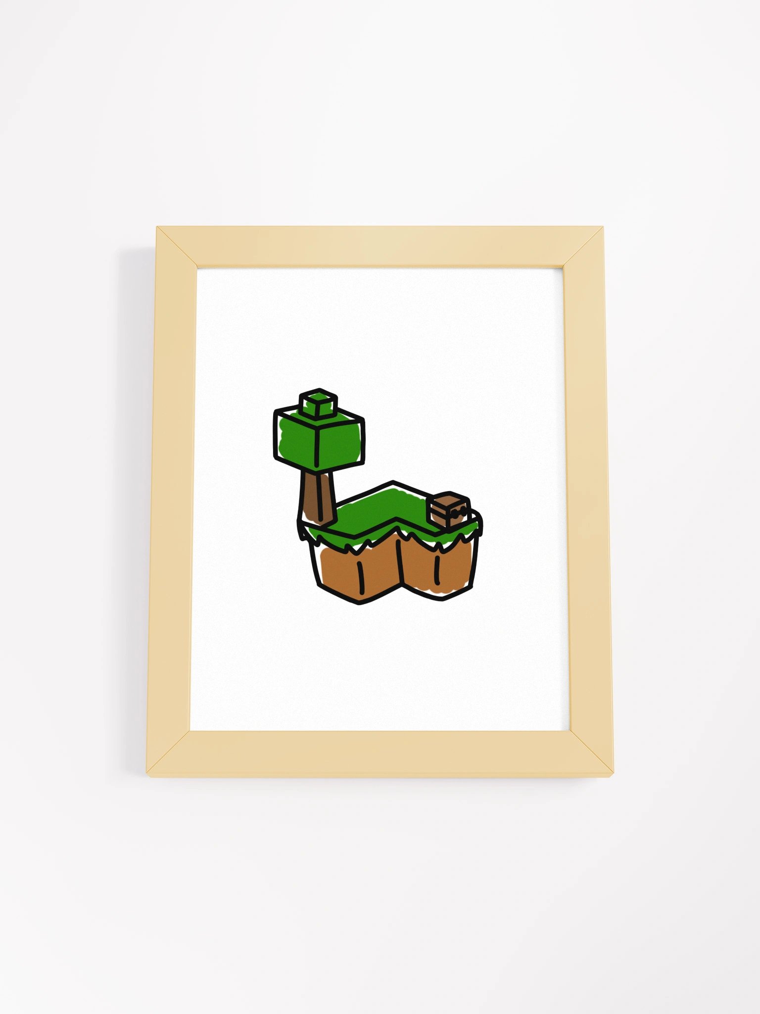 Skyblock Colored Doodle Art product image (1)