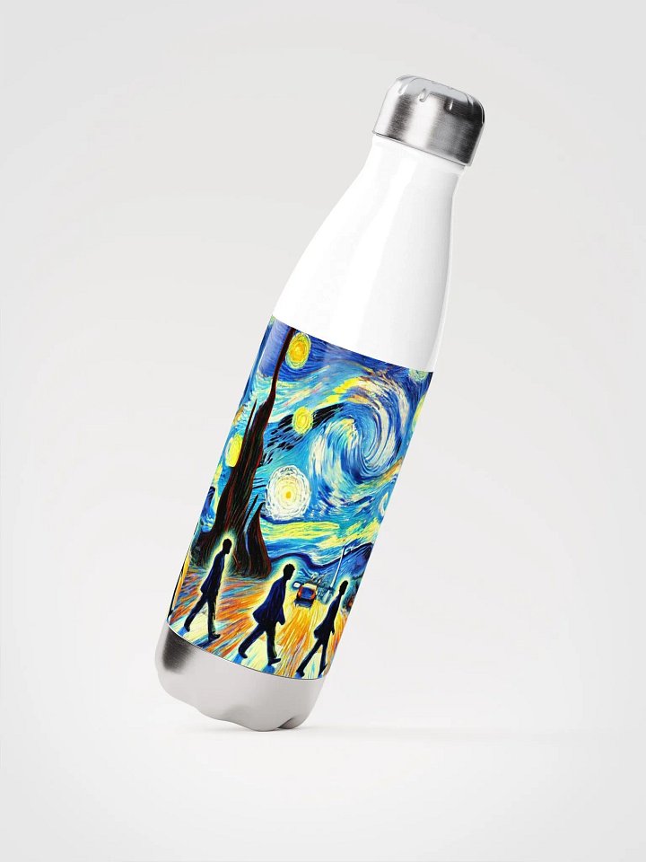 💧 The Beatles – Abbey Road Van Gogh-Inspired Stainless Steel Water Bottle product image (4)
