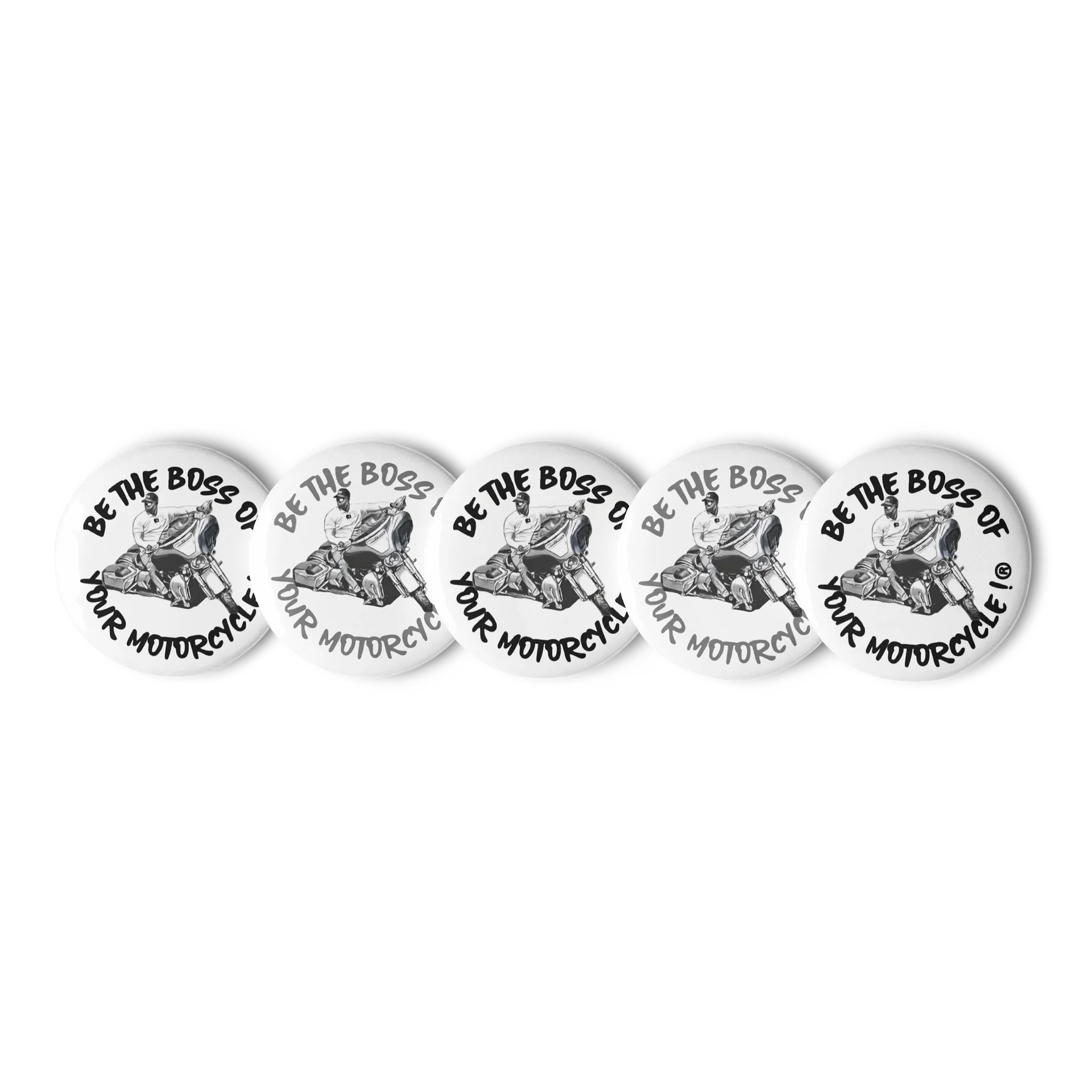 Boss Comic Pins-Blk/Gry product image (1)