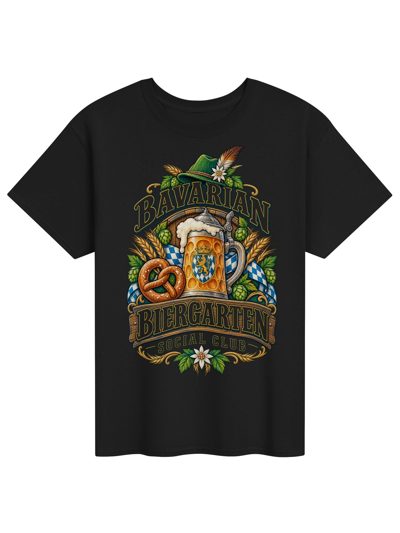 Bavarian Biergarten Social Club Oktoberfest Vintage Tee product image (5)