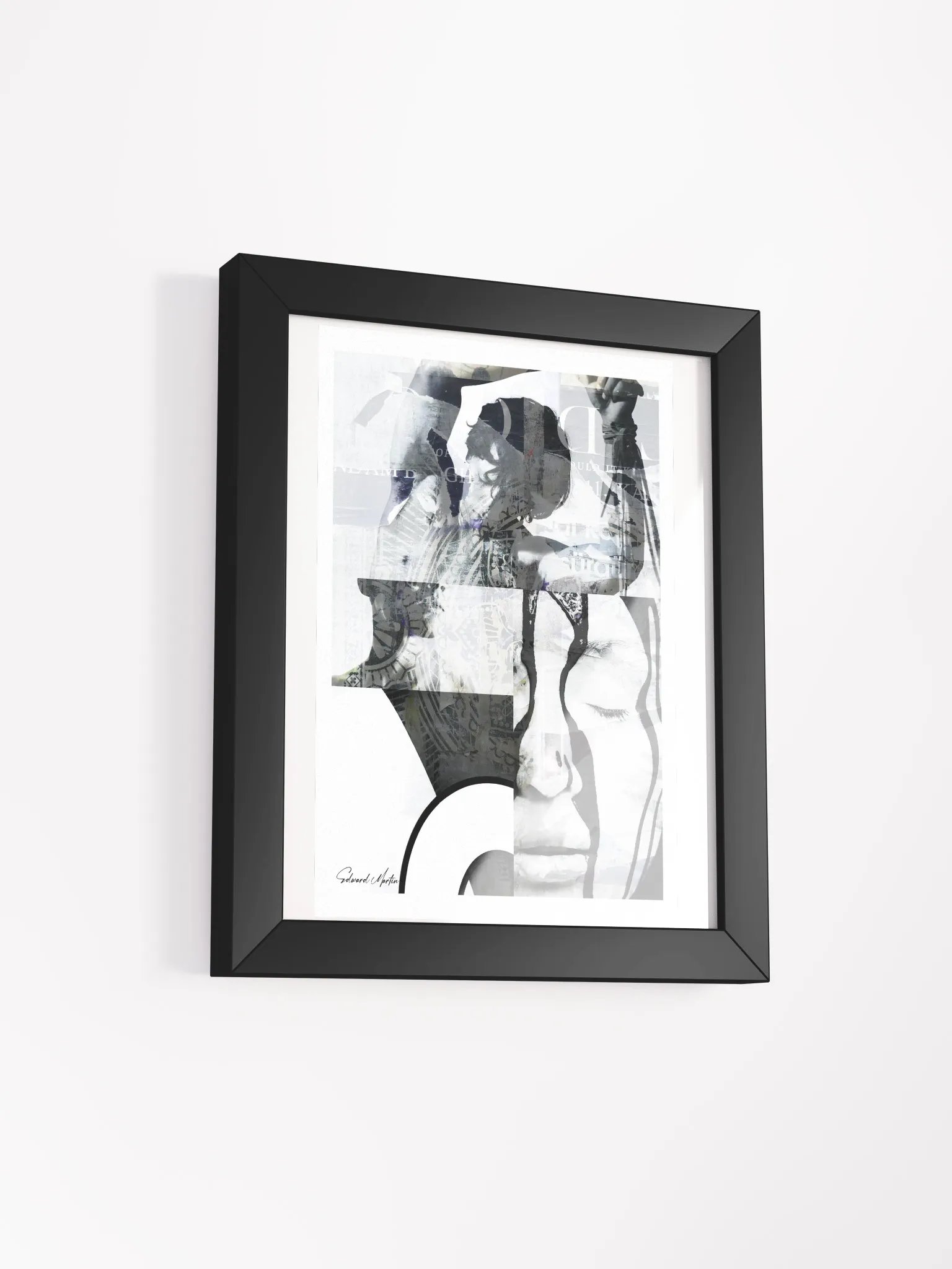 'Intrigue' by Edward Martin : Mixed Media Collage Print product image (2)