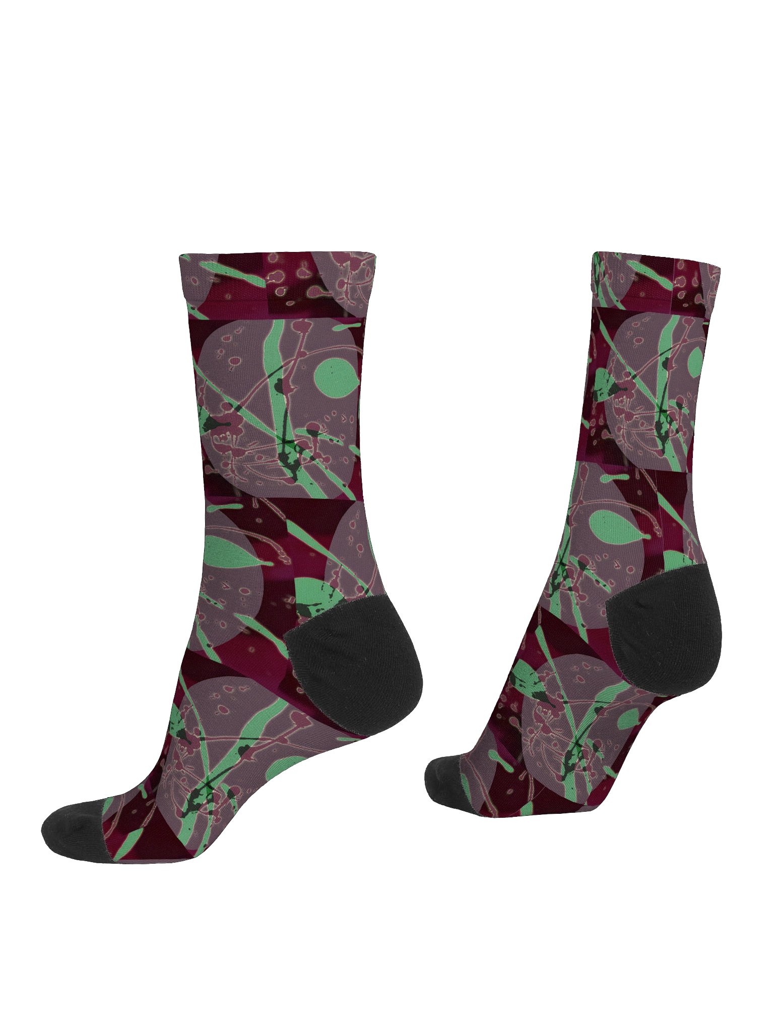 Oval Nocturne Premium Sustainable Crew Socks product image (4)
