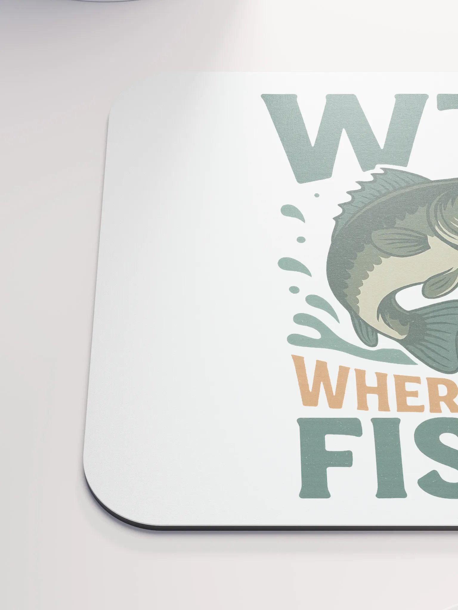 Funny Fishing Mouse Pad – WTF Where’s the Fish product image (6)