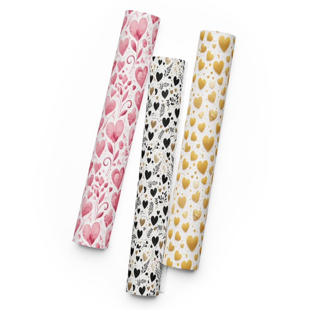 Pretty Hearts Wrapping Paper Set of 3 product image (7)
