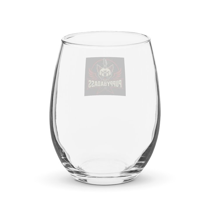 Badass Guitar Dog Stemless Wine Glass product image (2)